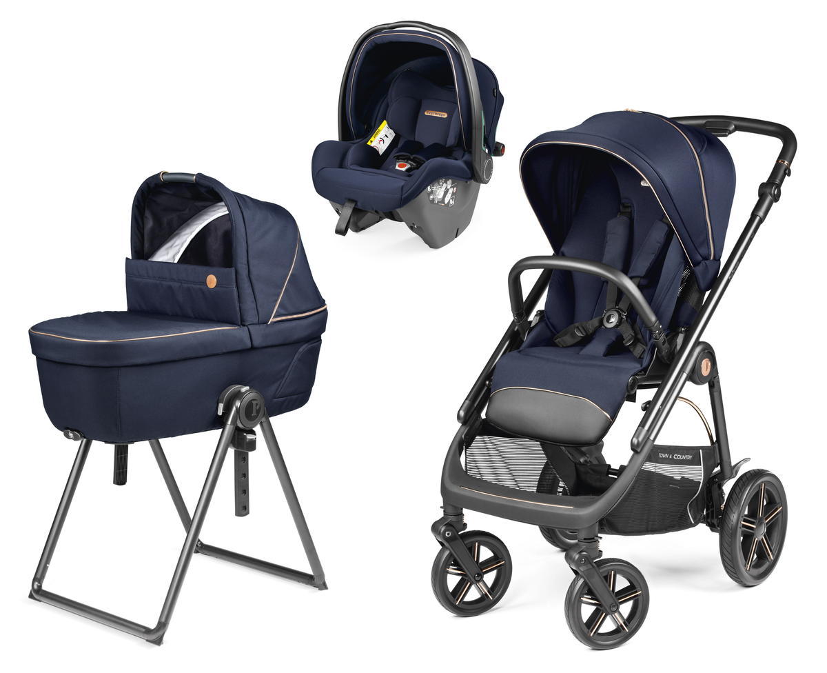 Коляска 3 в 1 Peg Perego Veloce TC Belvedere SLK (Blue Shine New)