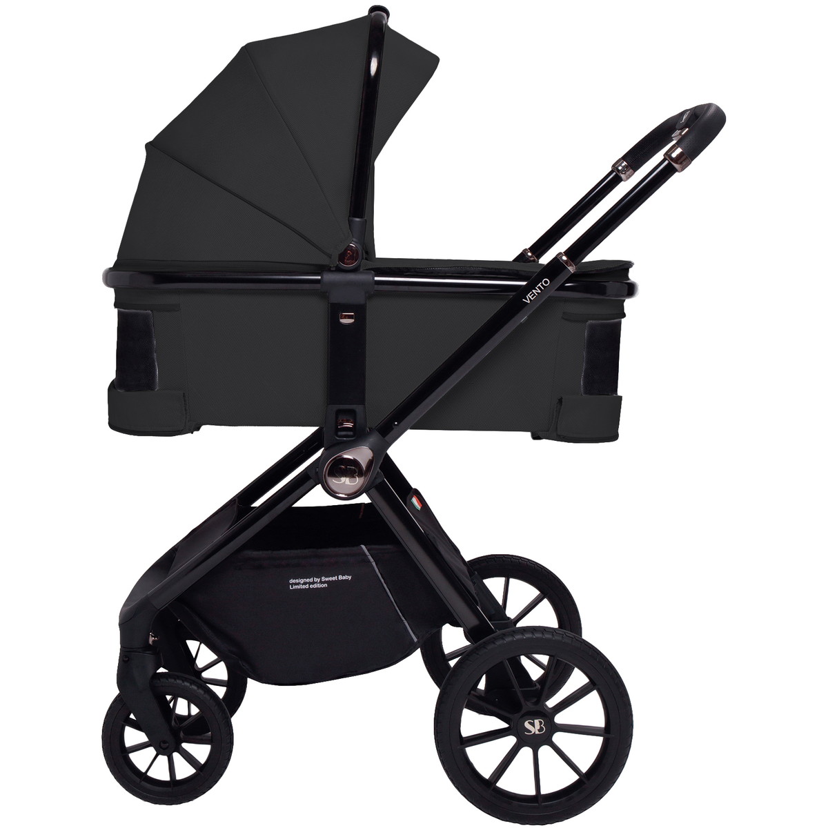 Коляска 2 в 1 Sweet Baby Vento Black 8qjjfkle9ts9vbz76zau0cussr8884q4