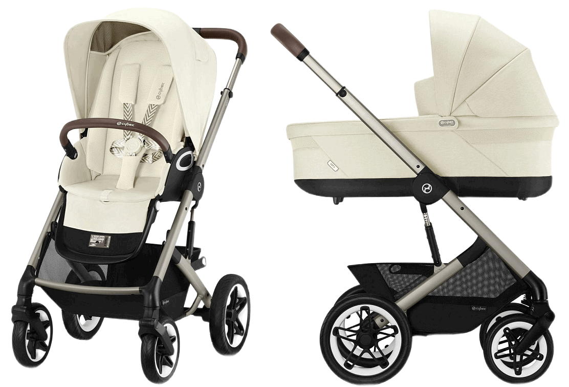 Коляска 2 в 1 Cybex Talos S Lux TPE (Seashell Beige с дождевиками)
