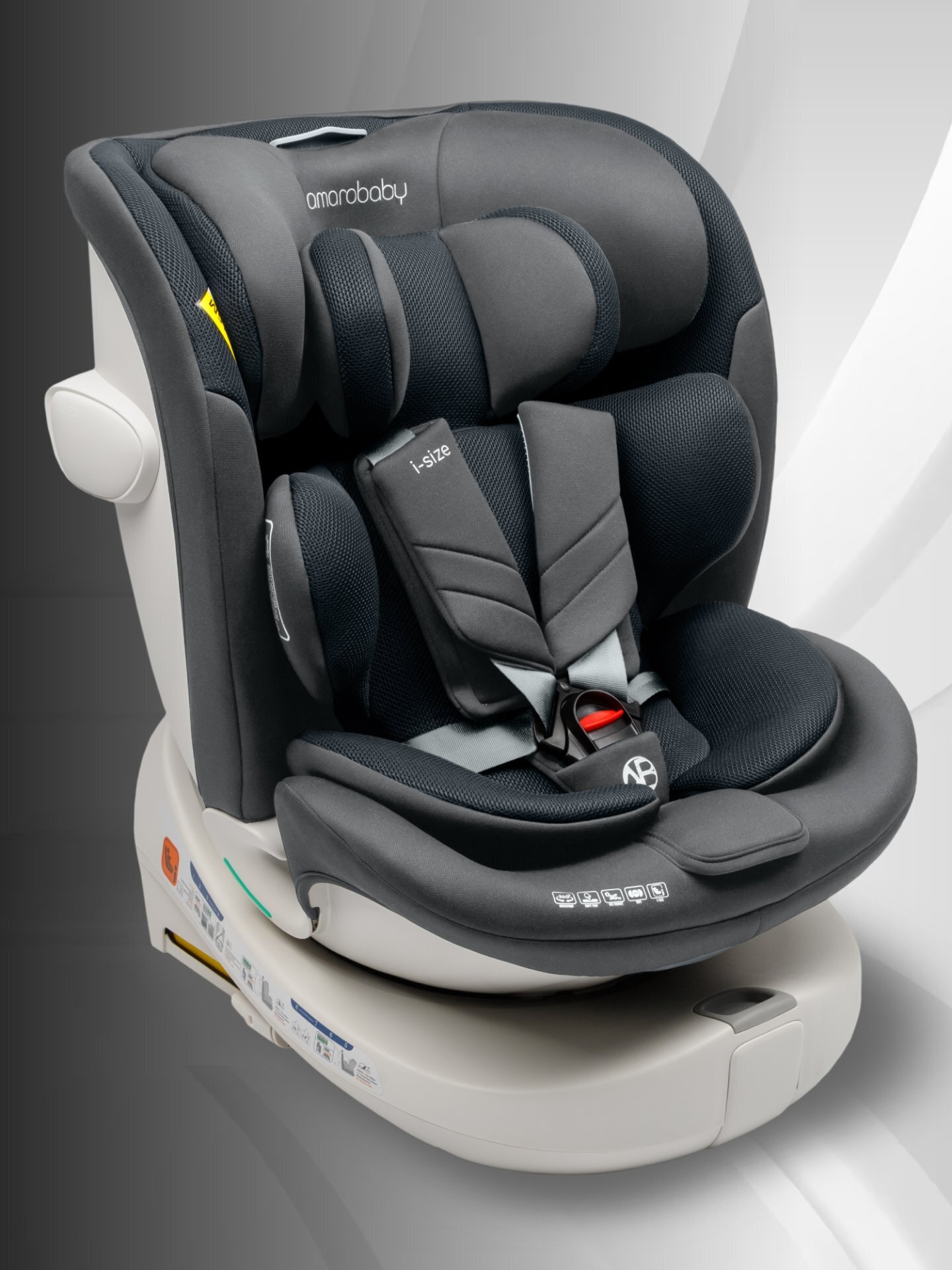 Автокресло Amarobaby Defender I-Size (Серый)