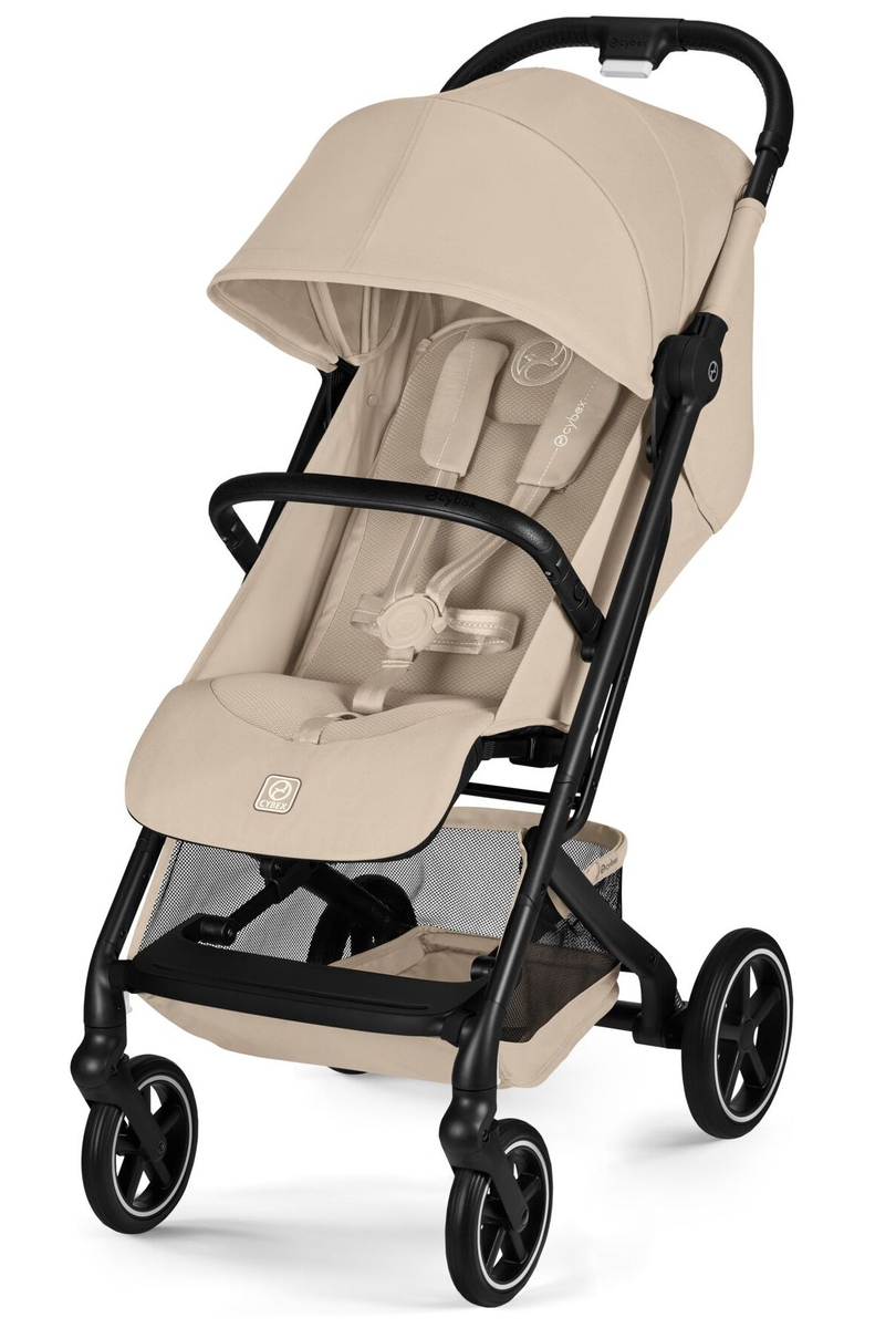 Прогулочная коляска Cybex Beezy NEW (Almond Beige c дождевиком и бампером)