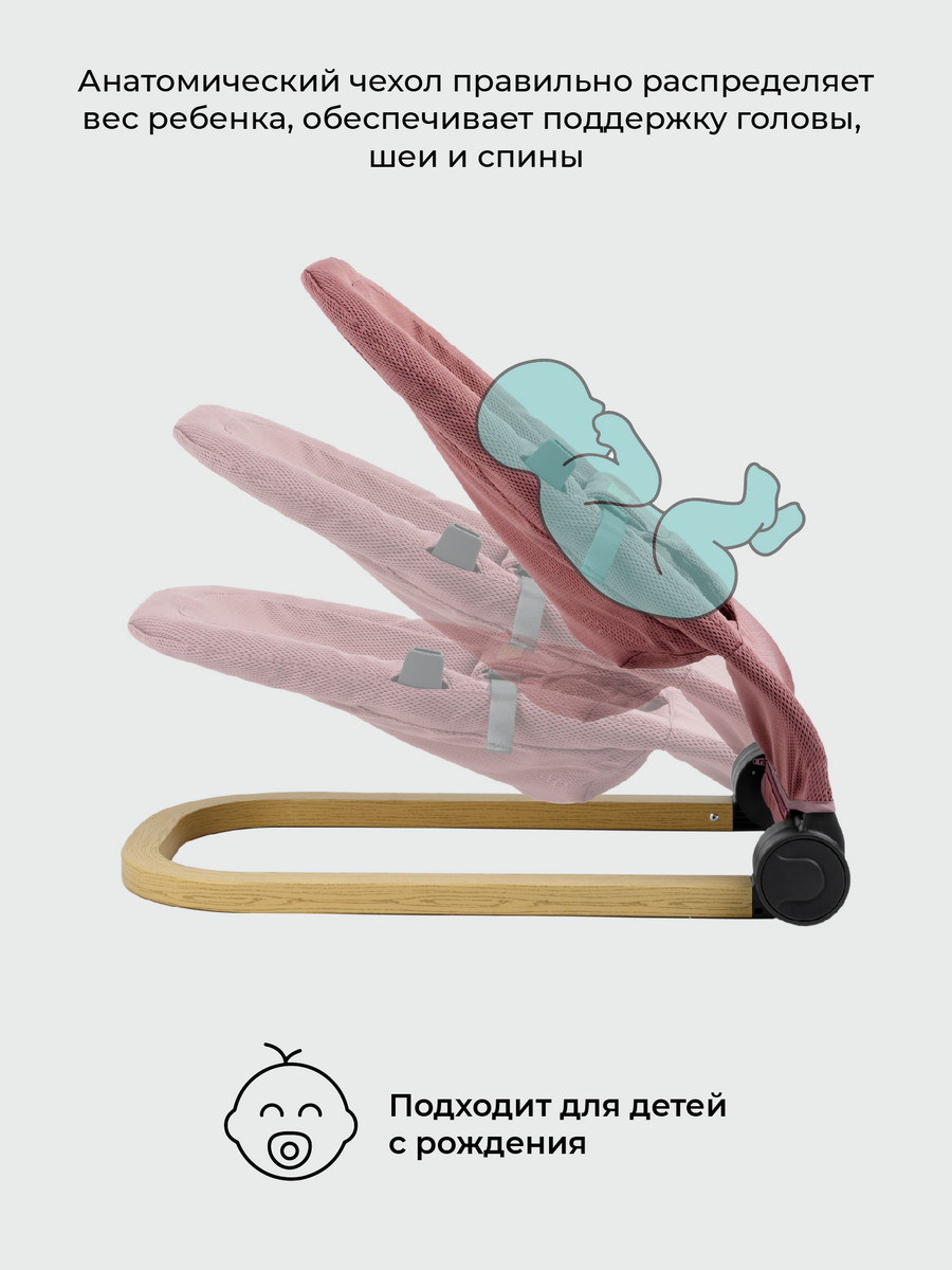 Шезлонг Amarobaby Baby relax Розовый 3w0g3ylk4mmzdiwvrutmrt6k6rrce2jr