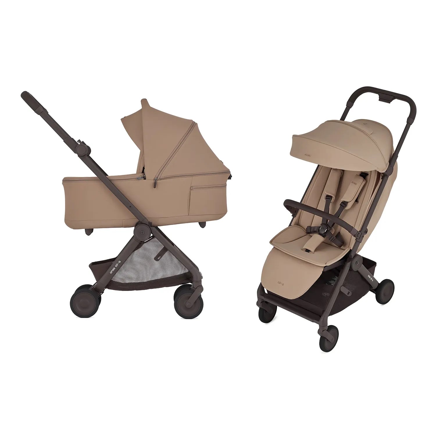 Коляска 2 в 1 Anex AIR-Q ((AQ-01) Karamell)