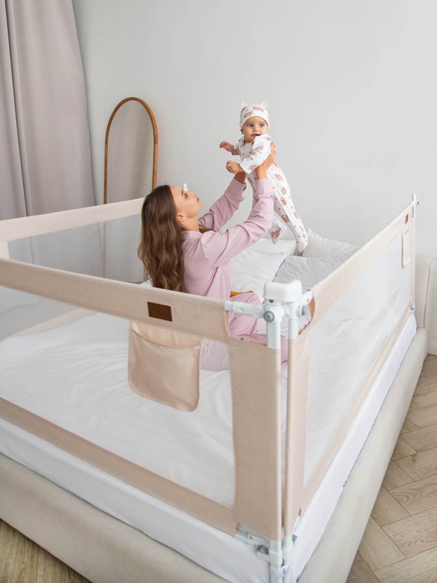 Барьер для кровати AmaroBaby Linear 180 см бежевый vorbmyxwimysppu2our3nng5ok6ovypw