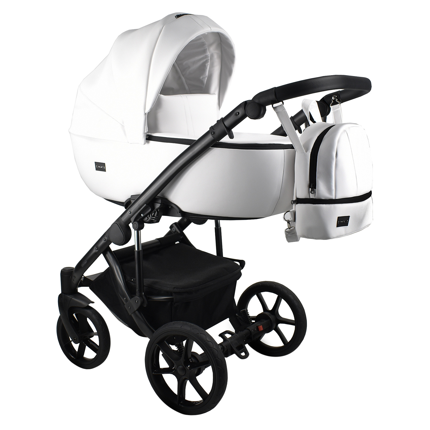 Коляска 2в1 BEXA AIR ECO белая кожа 108133128-kolyaska-2v1-bexa-air-eco-belaya-kozha