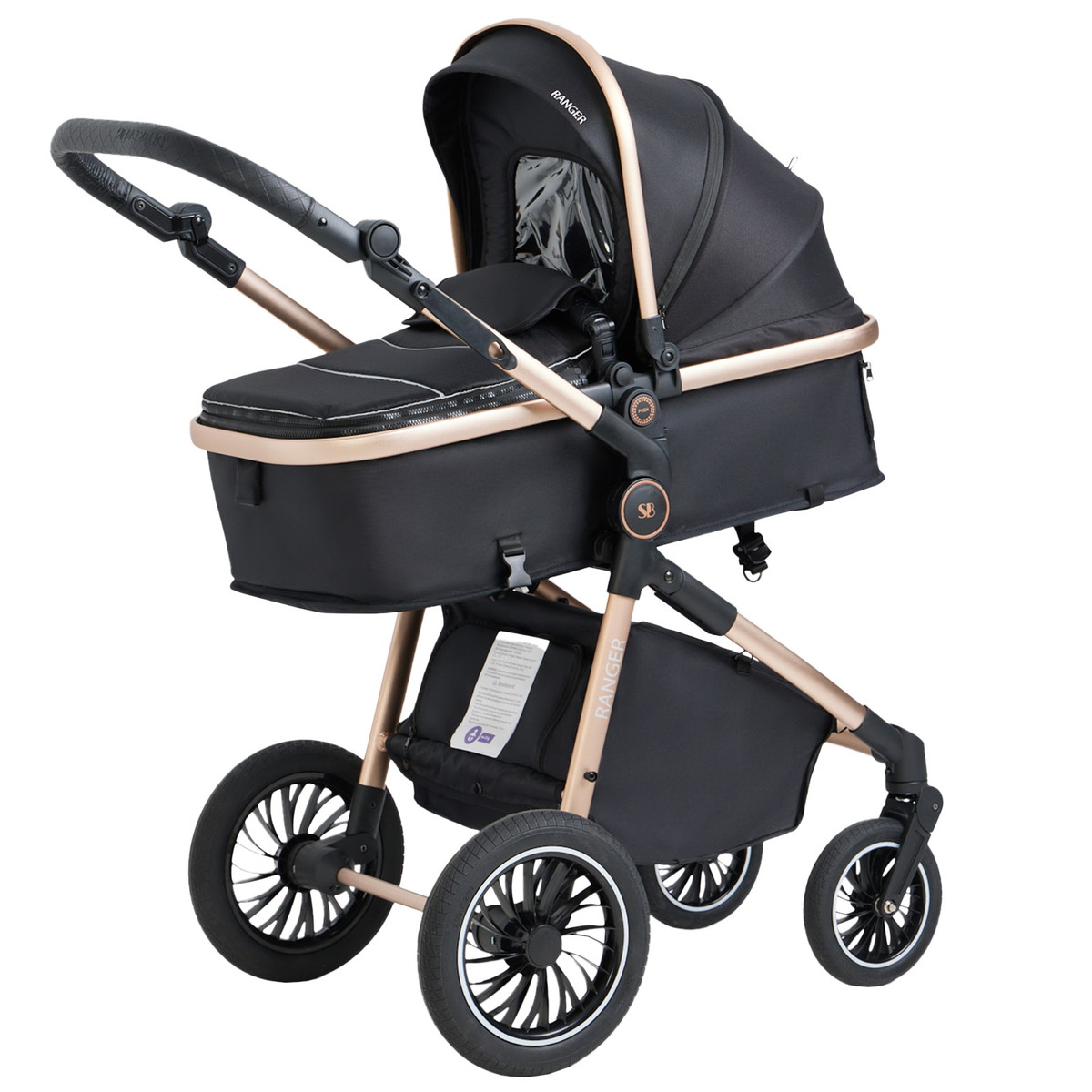 Коляска-трансформер Sweet Baby Ranger 2 в 1 Black Gold 2n1mtt2dmrv6jk4g4e8oif17y6s9828q