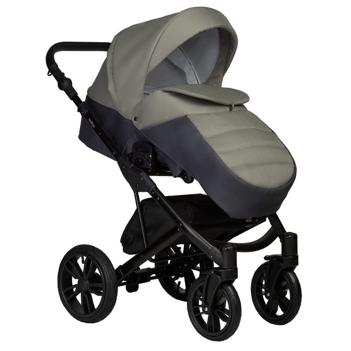 Детская коляска Indigo Mio S 2 в 1 05 т.серая кожа+зеленый rpuc6latshdb0i2hlt5vv8voj1fk8m2t