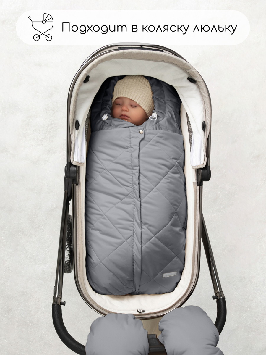Конверт меховой AmaroBaby Heat 85 см серый 8blfg7xif0yx4r2x5hijbnmlfplkqczr