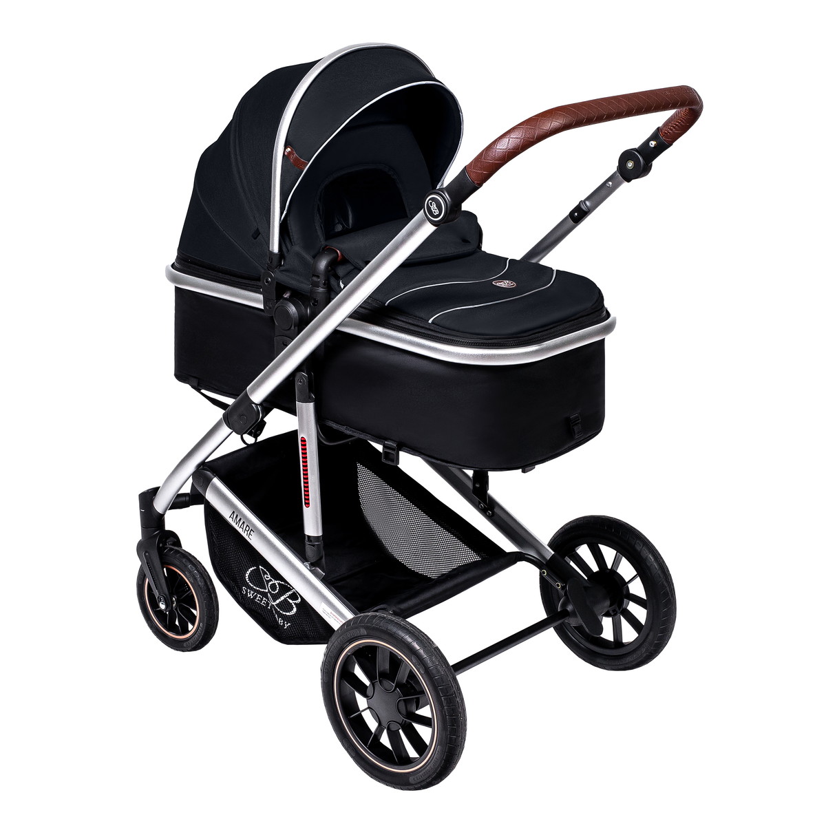Детская коляска Sweet Baby Amare 3 в 1 Black 1ktihudnxe004knz994aacz6asezxyny