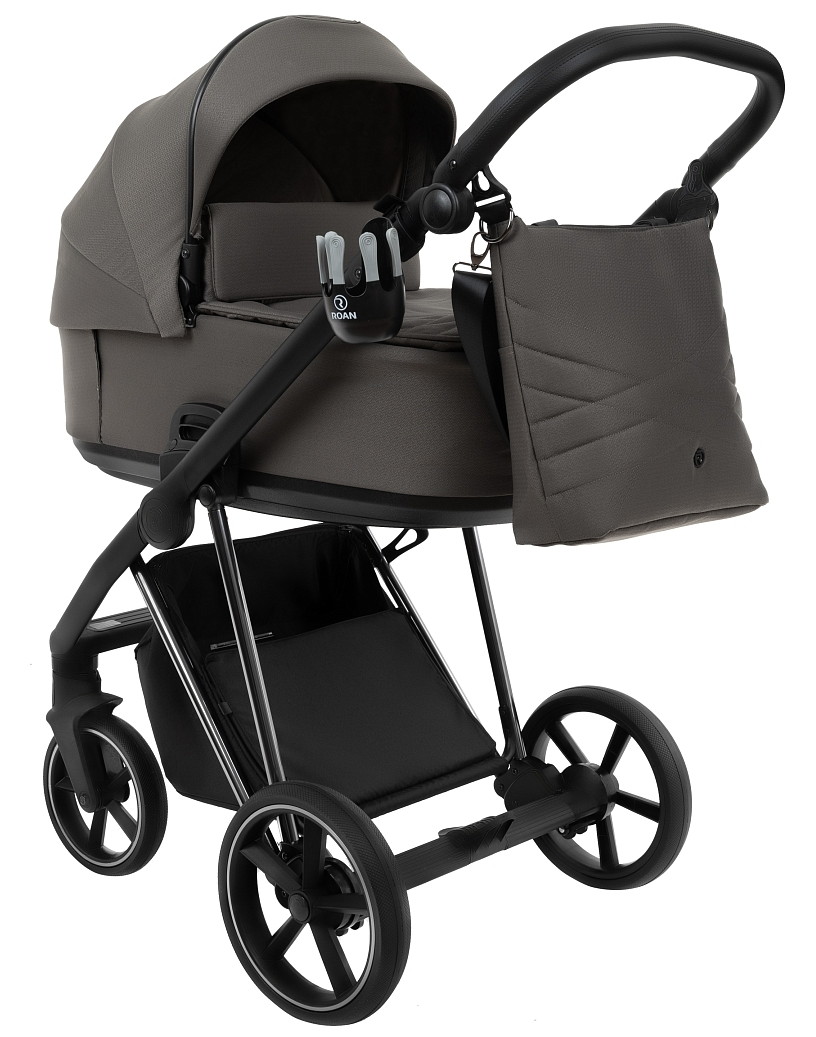 Коляска 2 в 1 Roan Sol Luxury (Taupe/Nikiel/руч.Черный)