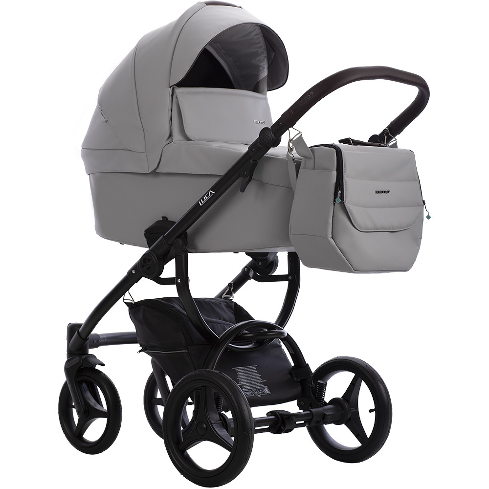 Коляска 2 в 1 Bebetto LUCA PRO (Pro 34 (св.серая кожа))