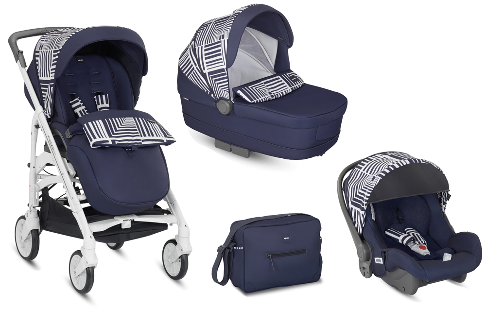 Коляска 3 в 1 Inglesina Trilogy System Optical Navy (белое шасси) abb79629b9423cb5b8d04b70e421397f