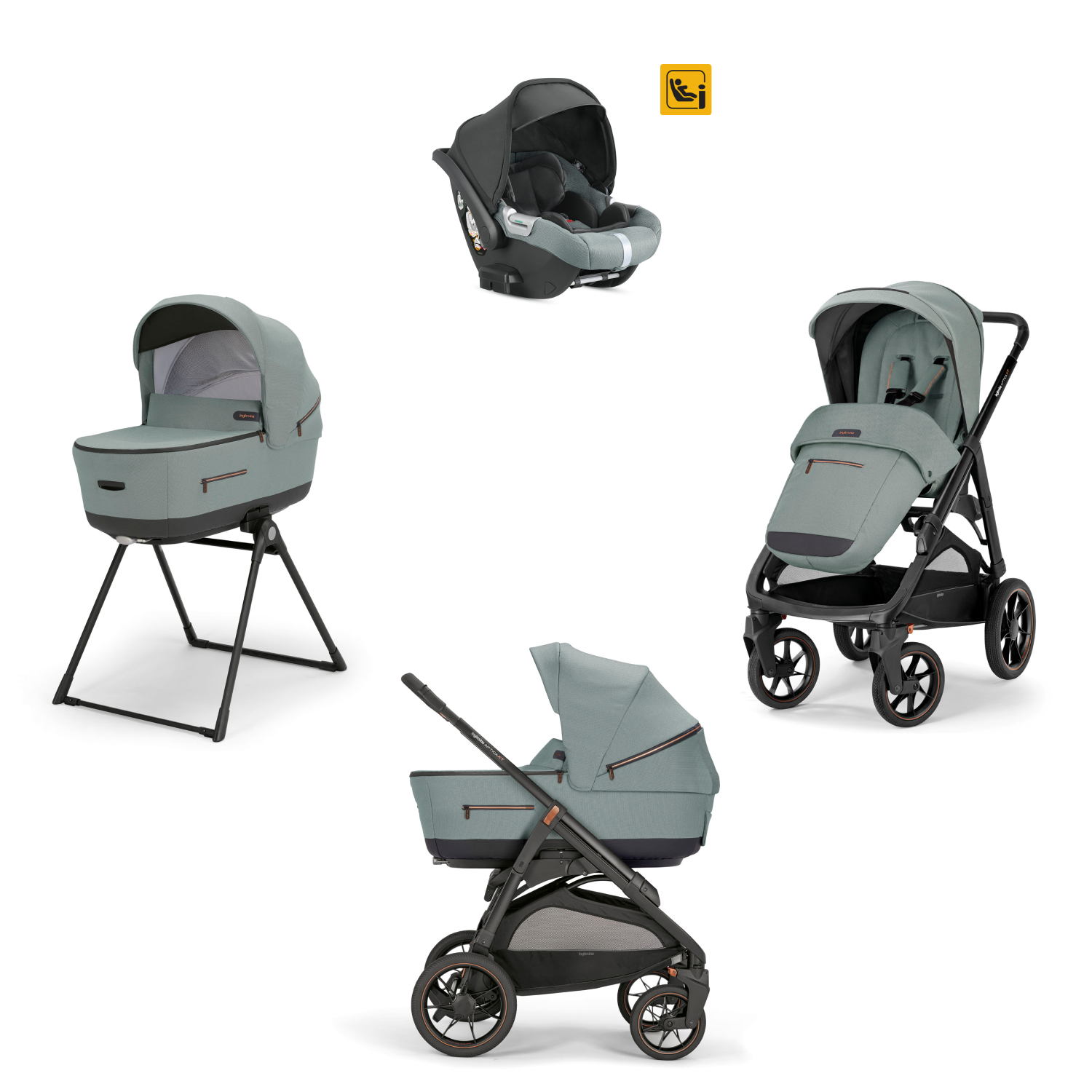 Коляска 3 в 1 Inglesina Aptica XT (DRW I-Size) с подставкой под люльку Stand Up Igloo Grey 7e3910923ddbe322064a72e3bf85f988