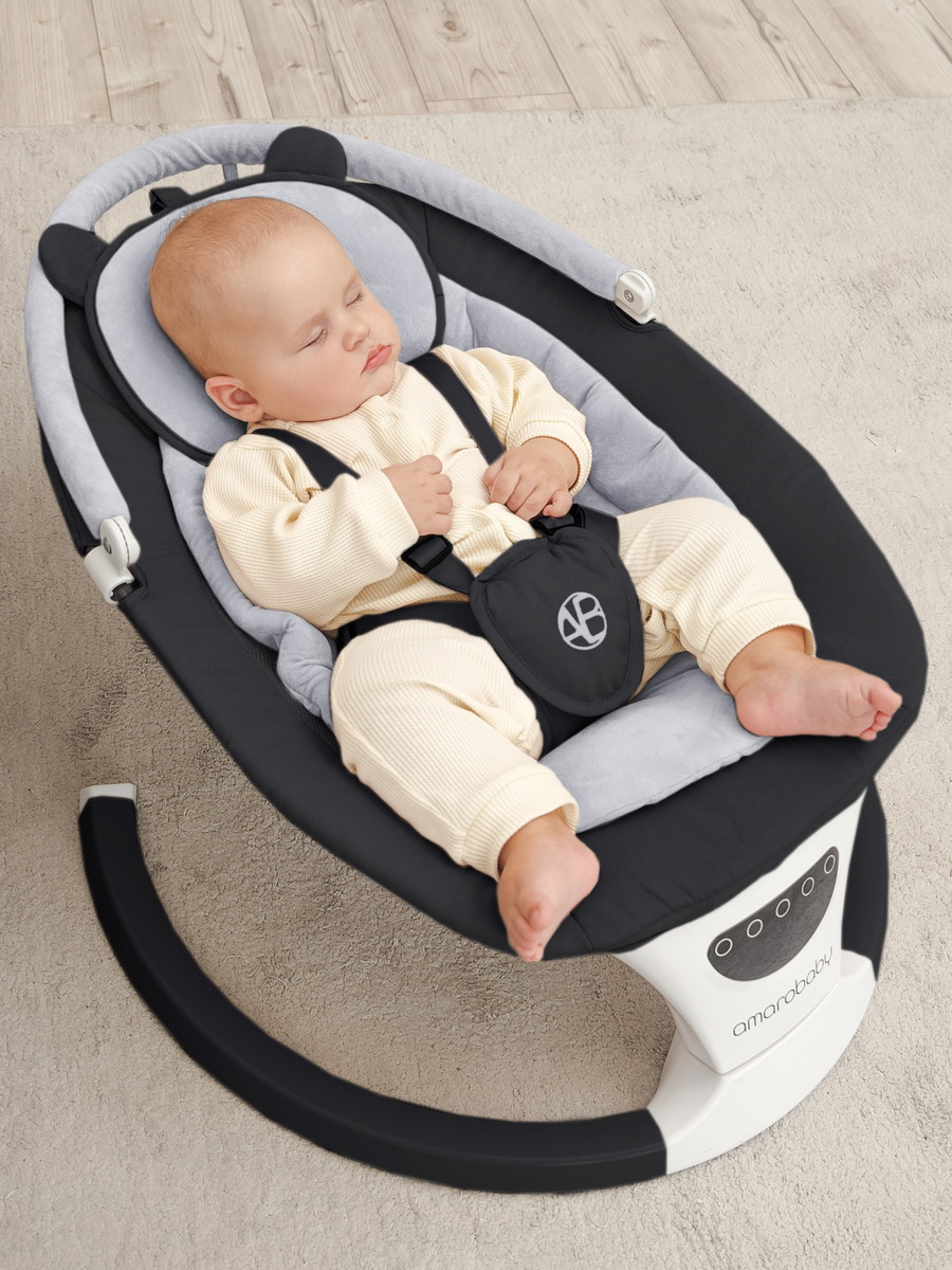 Детские электрокачели AmaroBaby Teddy Swing черный 0denfwnez47c8kt916thcqnnfcz3xipz