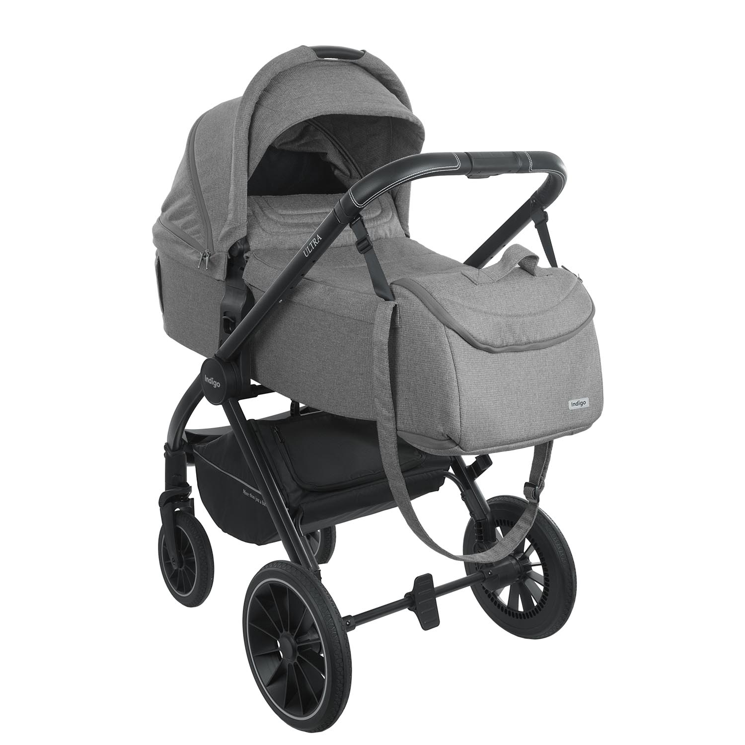 Коляска 2 в 1 INDIGO ULTRA серый 1cfbda8e17668817597dad643185bebc