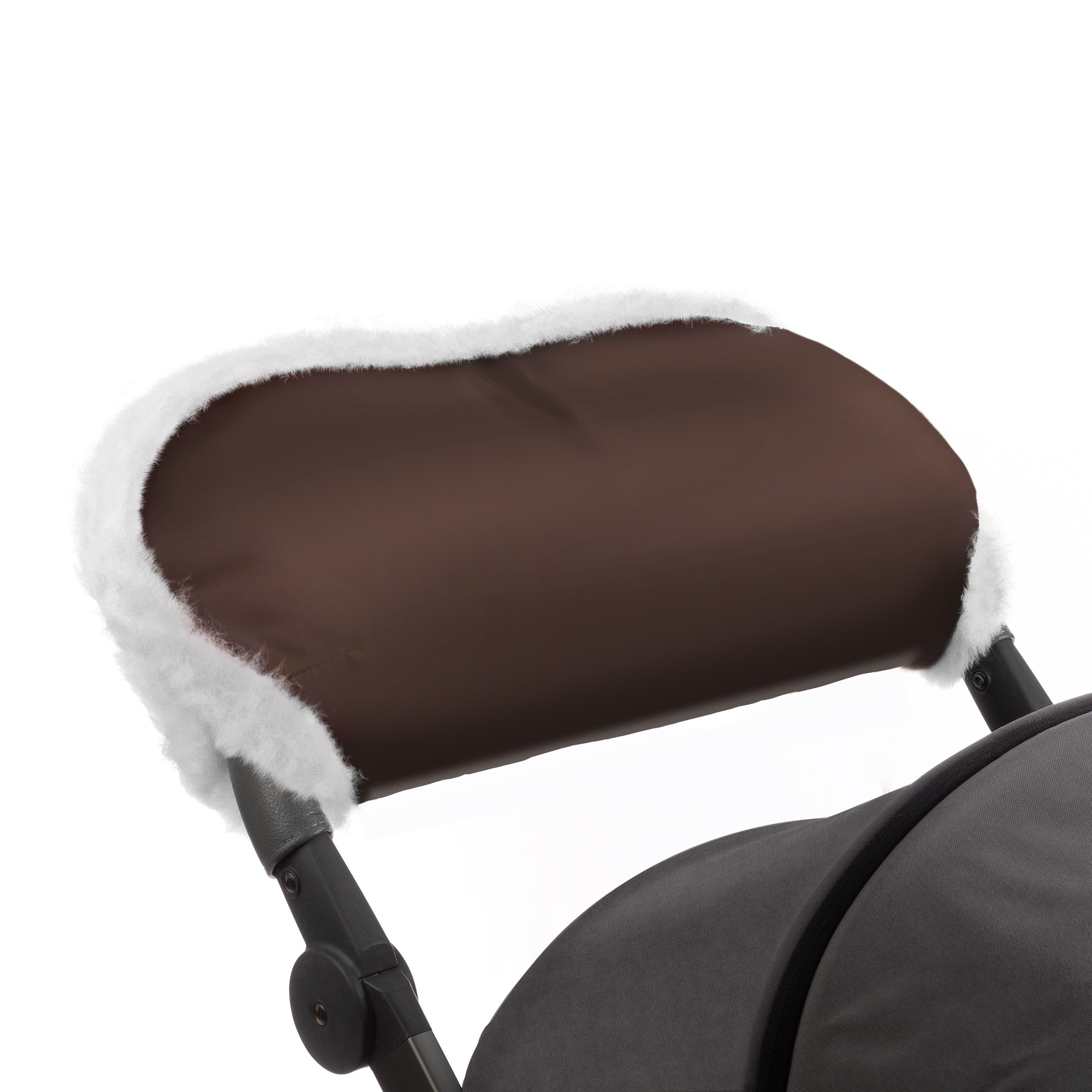 Муфта для рук на коляску Esspero Soft Fur (Chocolat)