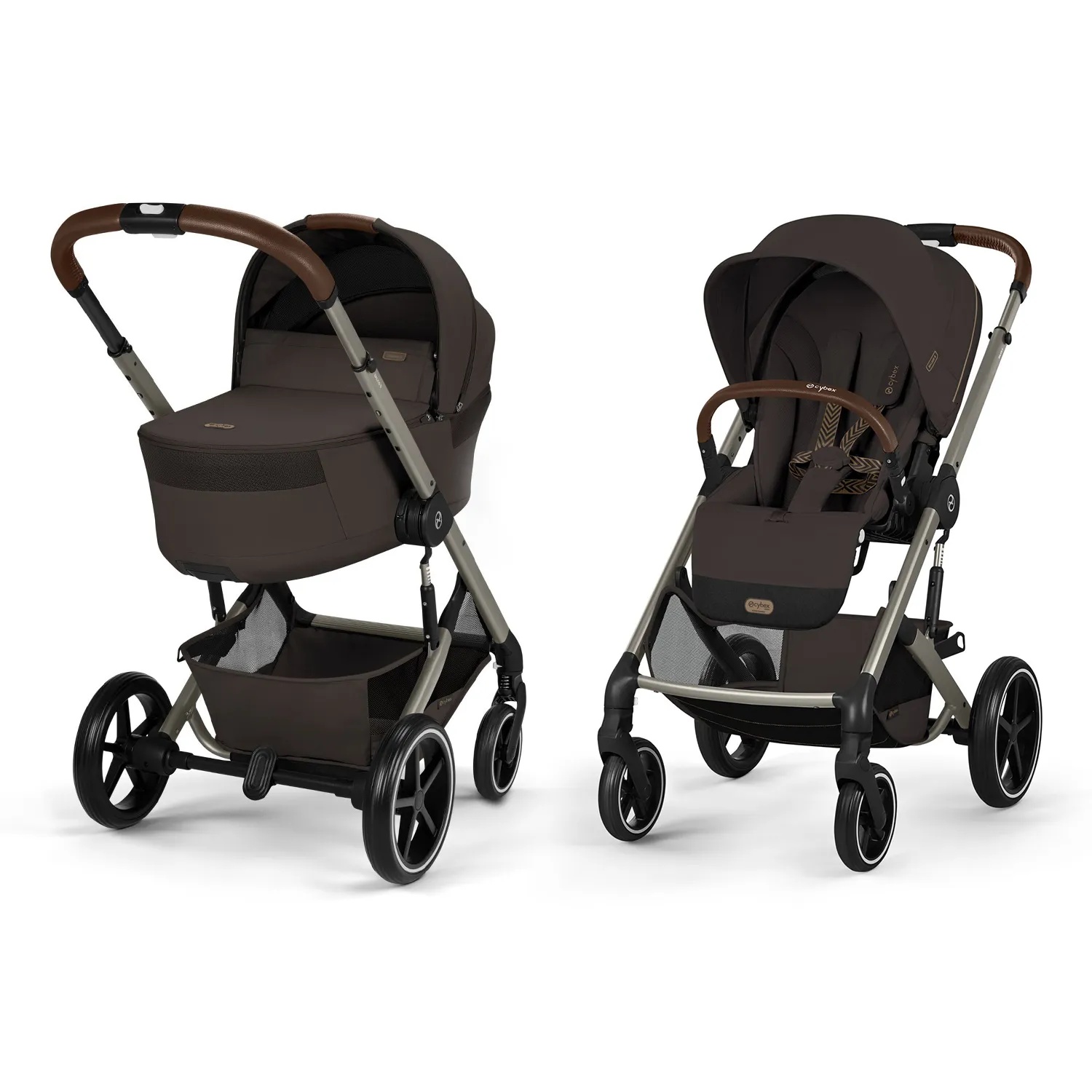 Коляска 2 в 1 Cybex Balios S Lux NEW (TPE Chocolate Brown)