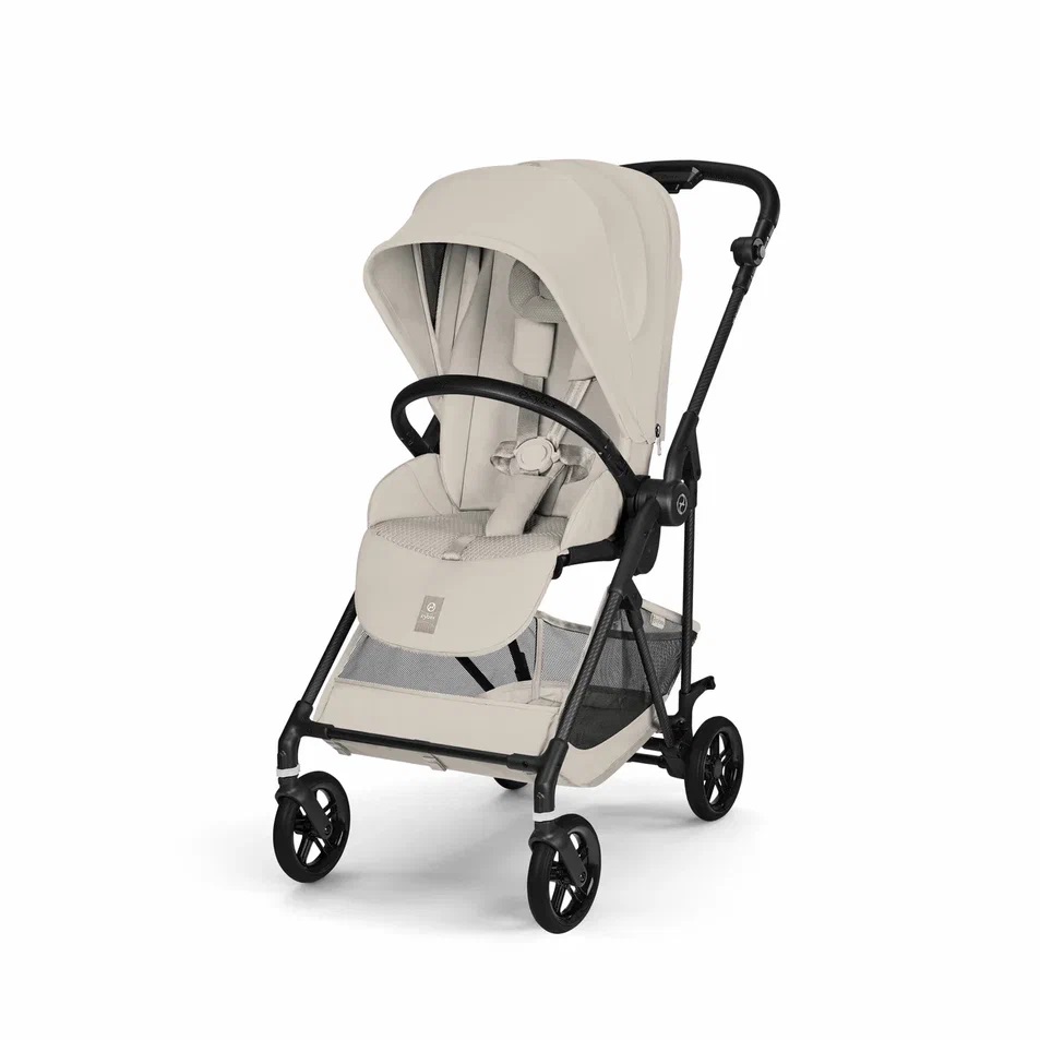 Прогулочная коляска Cybex Melio Carbon (Dune Grey New с дождевиком)