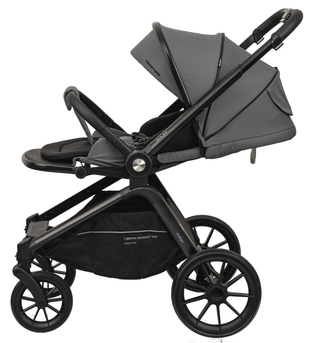 Детская коляска Indigo Solar 2 в 1 серый o830gxu3tl5gs8p4j670t6kxlhf1iwj2
