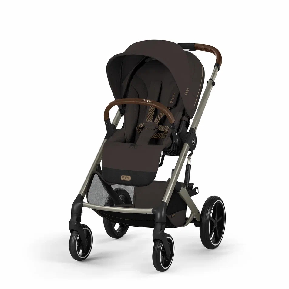 Прогулочная коляска Cybex Balios S Lux NEW (TPE Chocolate Brown с дождевиком)