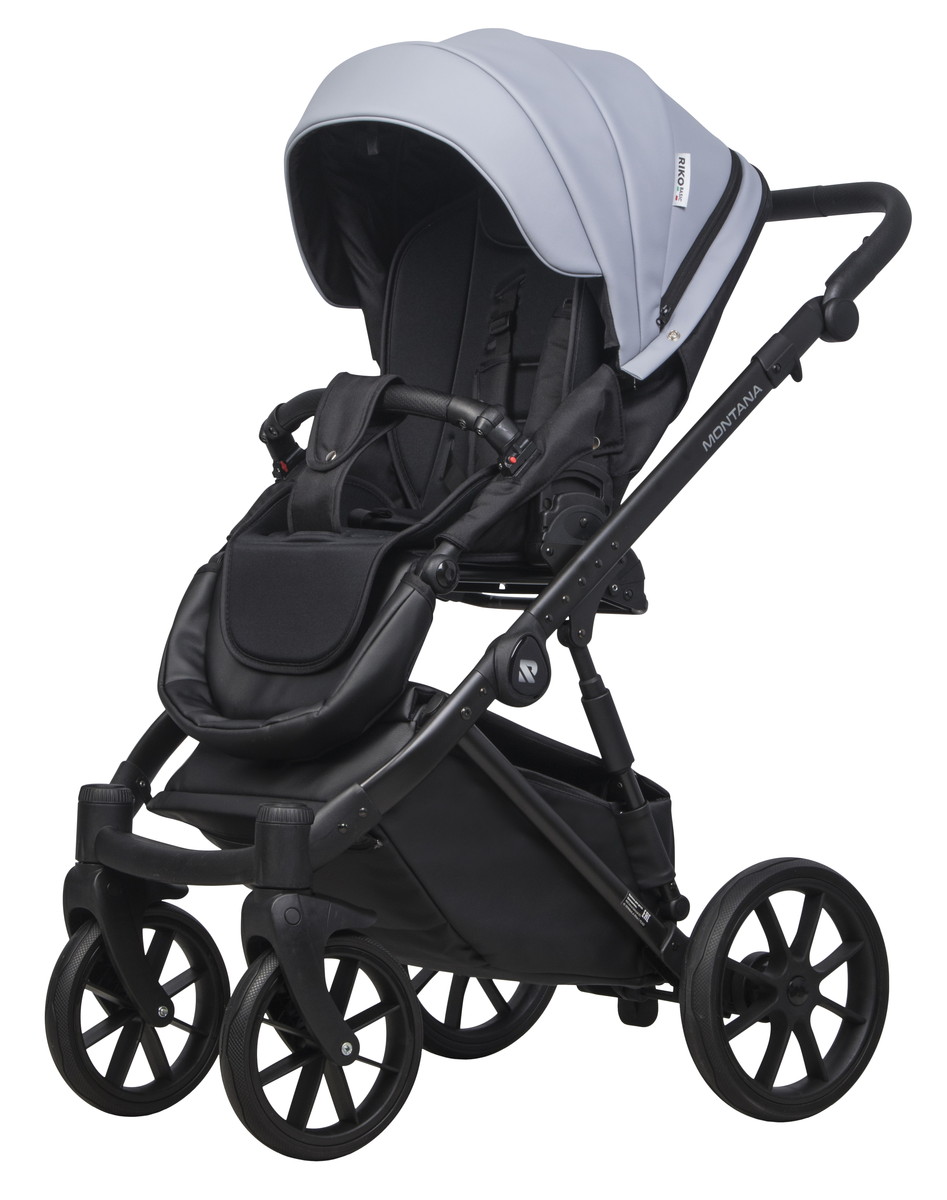 Коляска 2 в 1 RIKO BASIC MONTANA ECCO 23 Grey (серый) 344fjfpep2iq94174u7jdiid4ae5jz34