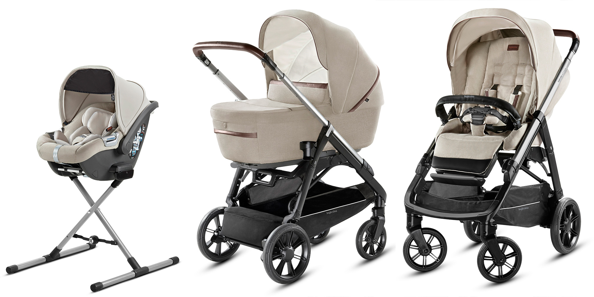Коляска 3 в 1 Inglesina Aptica System Quattro Cashmere Beige/Black Coffee c70adcf63652a902d03fff4e6ba2d7c9