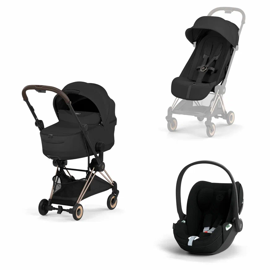Коляска 3 в 1 Cybex Coya Style (Rosegold Sepia Black)