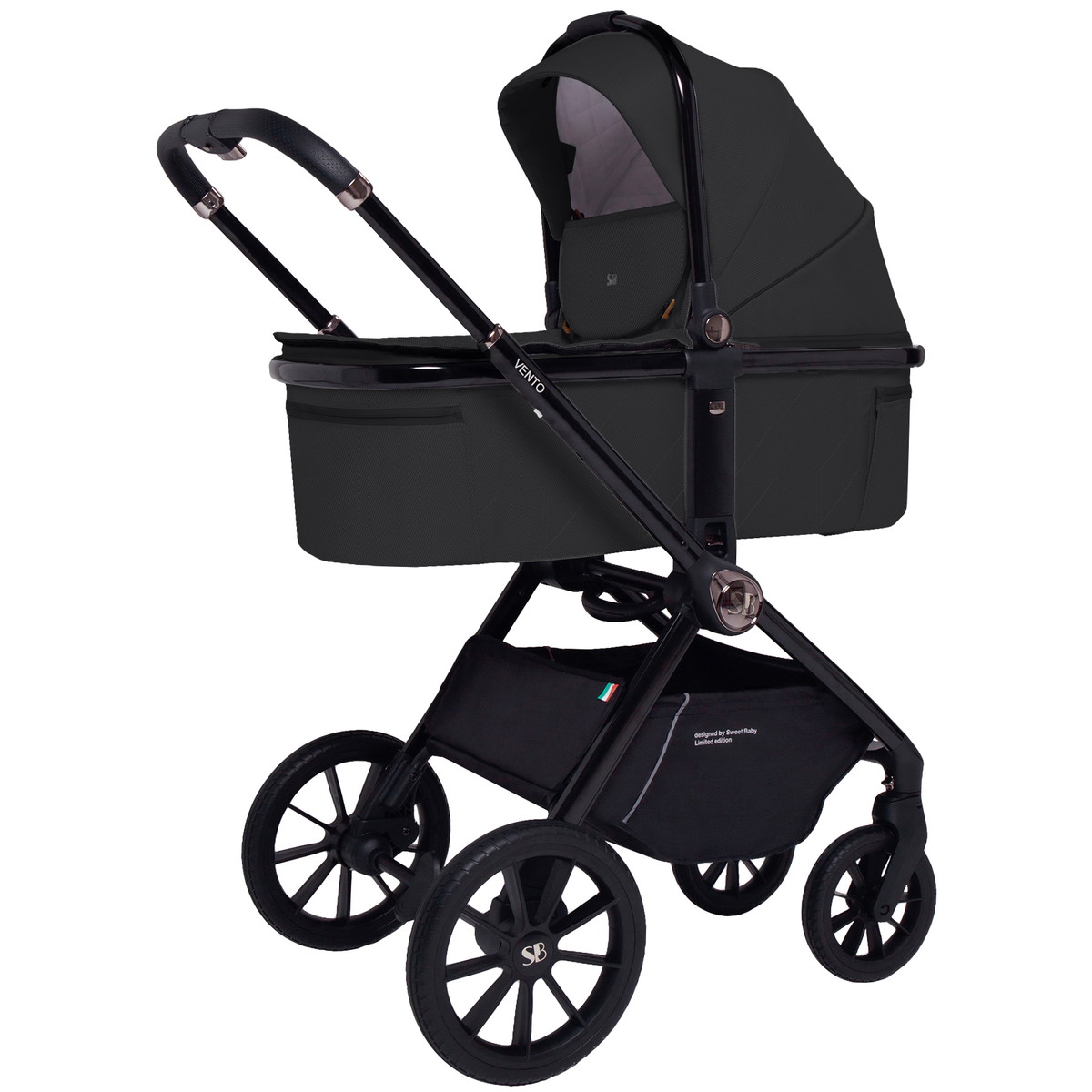 Коляска 2 в 1 Sweet Baby Vento Black lxnmt70k7or2vpggz6h566pbefxz6plr