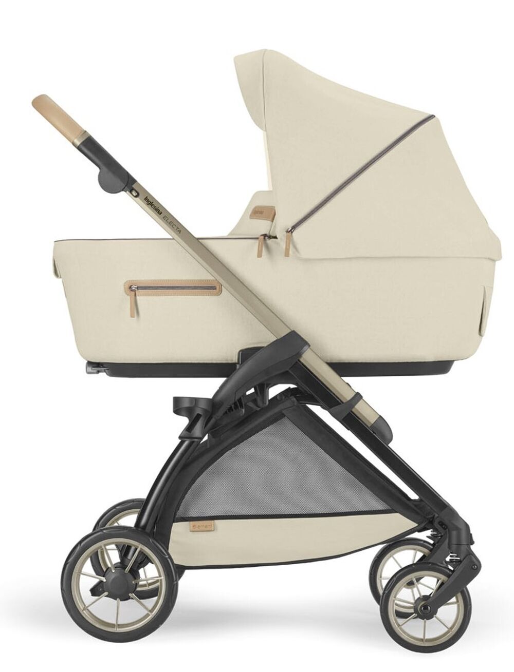 Коляска 3 в 1 Inglesina Electa Element c подставкой под люльку Stand Up Pure Ecru 07bab9f1f17734bfa0120e8d9c533601