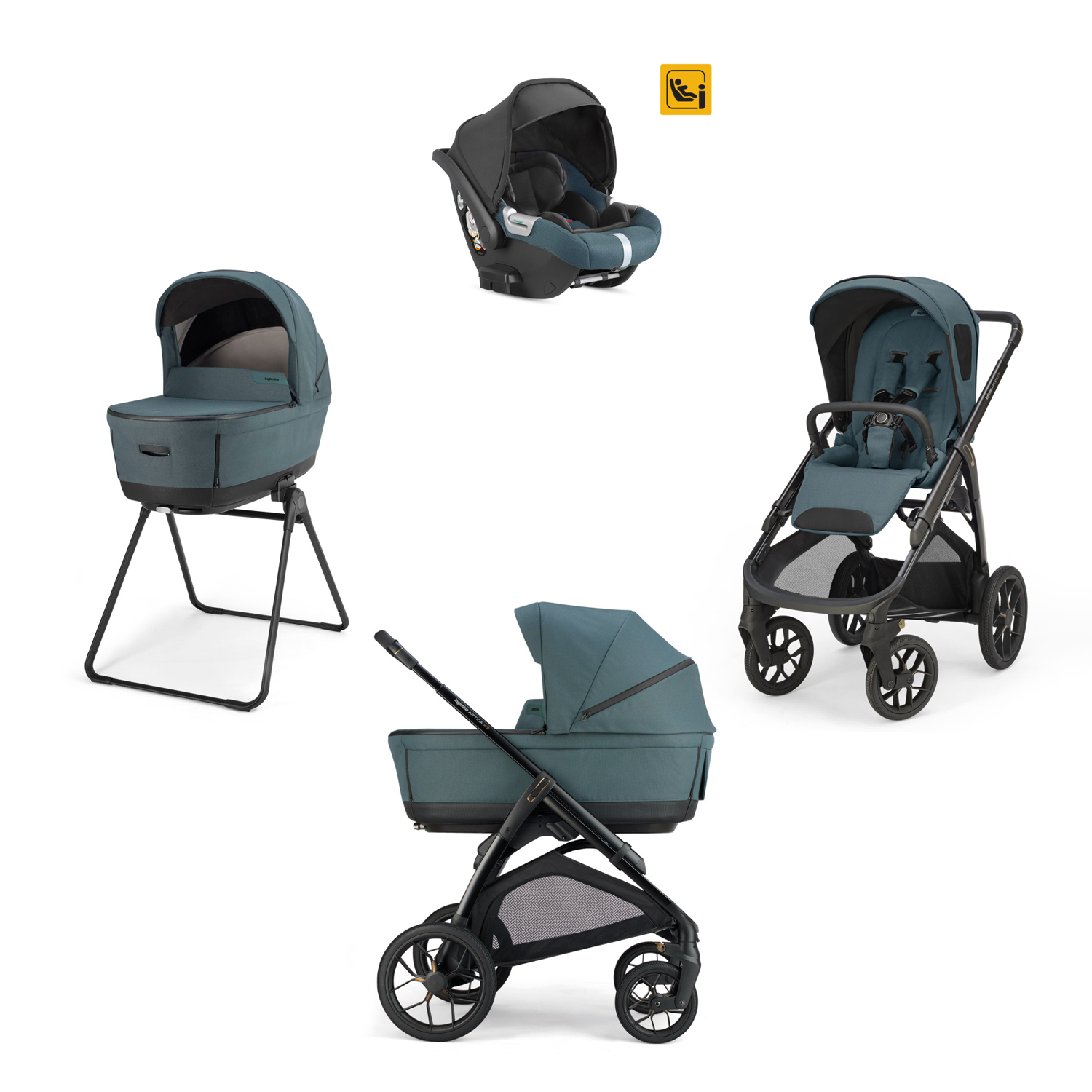 Коляска 3 в 1 Inglesina Aptica XT (Darwin I-Size) (Himalaya Blue 2026)