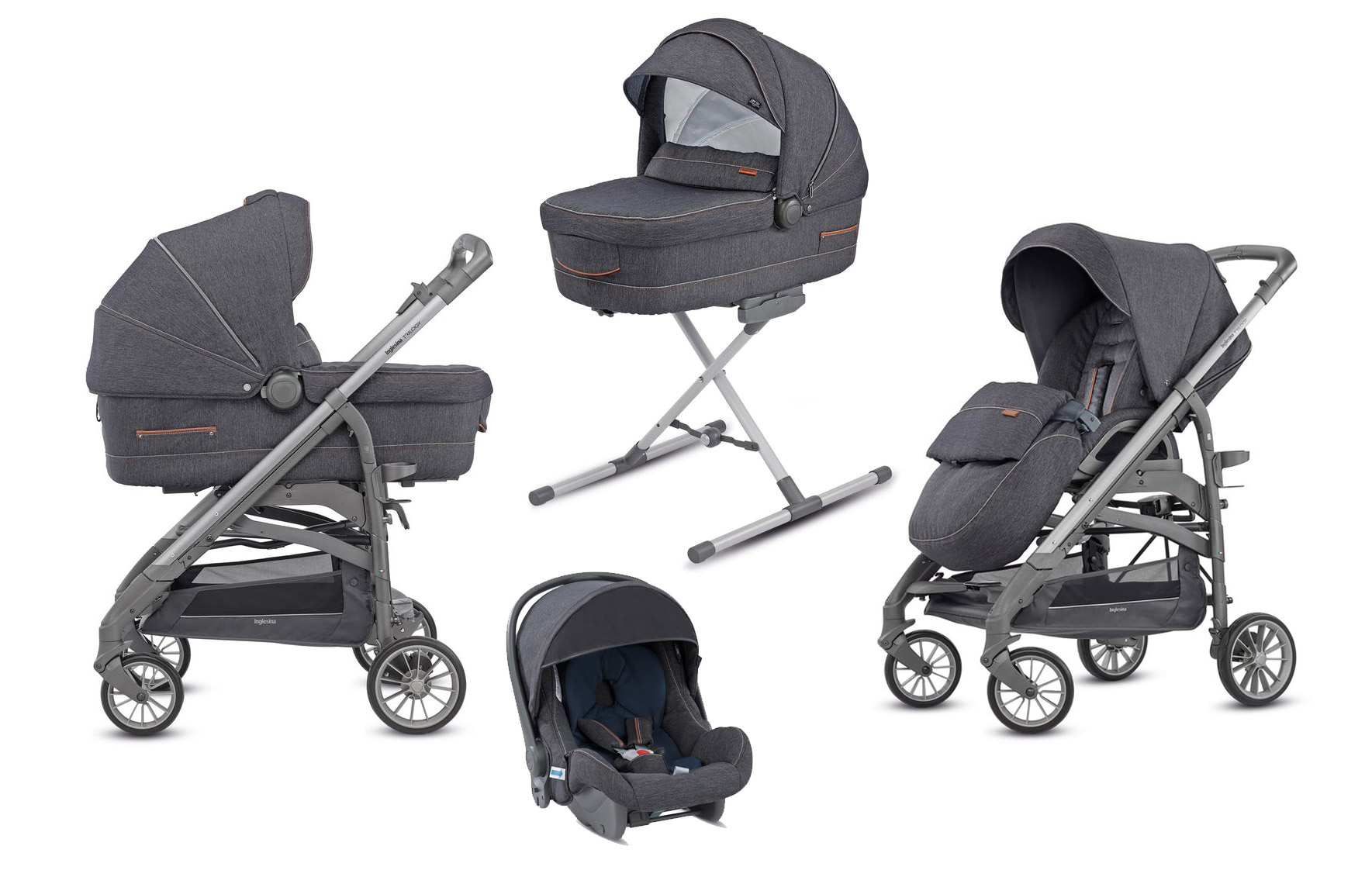 Коляска 3 в 1 Inglesina Trilogy System Village Denim/Trilogy Slate 239295ca842e8f116b7918ba5de9d212