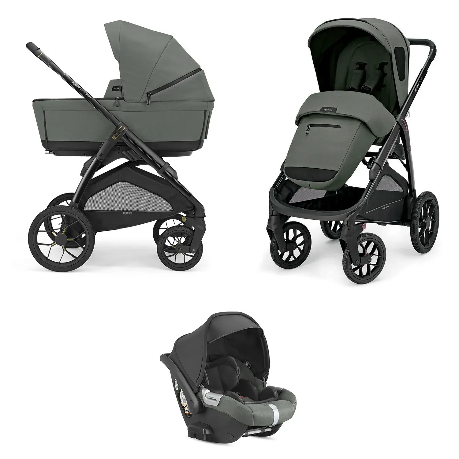 Коляска 3 в 1 Inglesina Aptica XT (Darwin I-Size) (Taiga Green 2025)