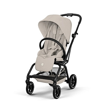 Прогулочная коляска Cybex Eezy S Twist + 2 NEW (BLK Dune Grey с дождевиком и бампером)