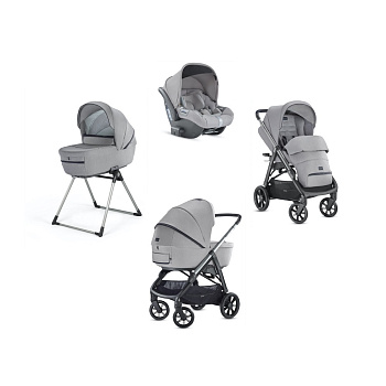 (не использовать)Коляска 3 в 1 Inglesina Aptica System Quattro (Silk Grey/Black)