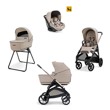 Коляска 3 в 1 Inglesina Aptica (Darwin I-Size) (Vicuna Beige 2026)