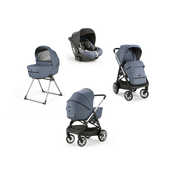 (не использовать)Коляска 3 в 1 Inglesina Aptica System Quattro (Alaska Blue/Graphite)