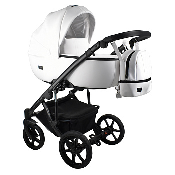 Коляска 2в1 BEXA AIR ECO (белая кожа)