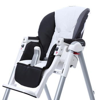 Сменный чехол сидения Esspero Sport к стульчику для кормления Peg-Perego Diner  (Black/White)