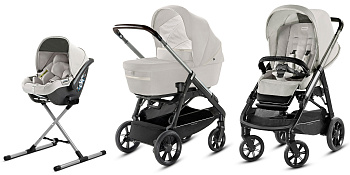 (не использовать)Коляска 3 в 1 Inglesina Aptica System Quattro (Iceberg Grey/Black Coffee)