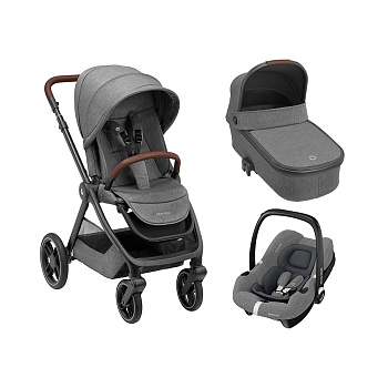Коляска 3 в 1 Maxi-Cosi Oxford CabrioFix I-Size (Select Grey)