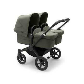 Коляска для двойни 2 в 1 Bugaboo Twin Donkey 5 (Black/Forest Green/Forest Green)