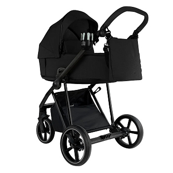 Коляска 2 в 1 Roan Sol (Caviar Black/Black/руч.Black)