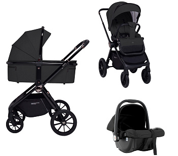 Детская коляска Sweet Baby Vento 3 в 1 (Black)
