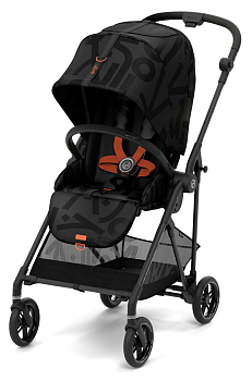 Прогулочная коляска Cybex Melio (Street Real Black с дождевиком)