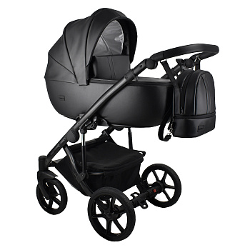 Коляска 2в1 BEXA AIR ECO (черная кожа)