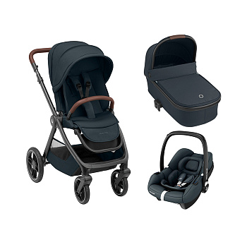 Коляска 3 в 1 Maxi-Cosi Oxford CabrioFix I-Size (Essential Graphite)
