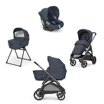 (не использовать)Коляска 3 в 1 Inglesina Aptica с подставкой под люльку Stand Up New (Resort Blue)