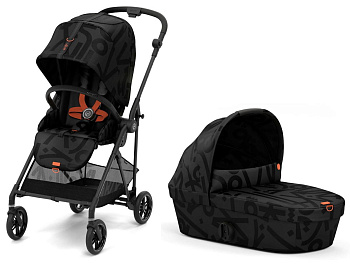 Коляска 2 в 1 Cybex Melio (Street Real Black)