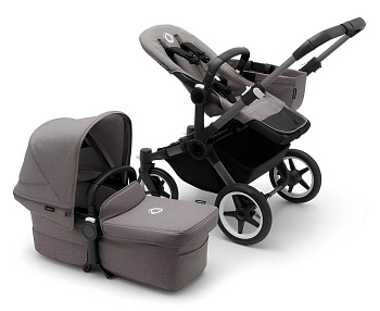 Коляска 2 в 1 Bugaboo Donkey 5 Mono Complete (Graphite/Grey Melange/Grey Melange)