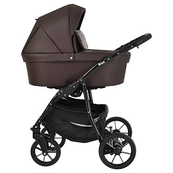 Коляска 2 в 1 PITUSO Nino Кожа (Dark Brown)